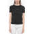 Stella McCartney Crew Neck T-Shirt With 3D Iridescent Print Black