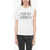 Versace Crew Neck Goddess Cotton T-Shirt With Gathered Sleeve White