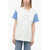 ERL Oversized Fit Unisex Crew-Neck T-Shirt With Printed Sleeves White