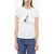 Barbour Crew-Neck Bowland T-Shirt With Frontal Print White