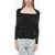 AZ FACTORY Lutz Huelle Stretch Off-Shoulder Top Black