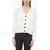 Barbour Maxi Buttons Linen Blend Wishaw Cardigan White