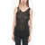 REMAIN V-Neck Tank Top With Sequin Black