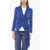 Max Mara Silk Klenia Blazer With Wrap Design Blue