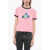 CORMIO Crew-Neck T-Shirt With Maxi Print Back Pink