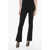 COURRÈGES Ribbed Bootcut Pants With Side Zip Black