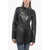 SPORTMAX Lambskin Addi Jacket With Zip And Snap Buttons Black
