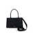 Versace 'Medusa 95' Black Tote Bag with Logo Detail in Smooth Leather Woman BLACK