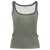 Max Mara Max Mara "Bastia" Ribbed Silk Tank Top GREEN