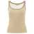 Max Mara Max Mara "Bastia" Ribbed Silk Tank Top BEIGE