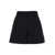 PLAIN Black Shorts with Belt Loops in Cotton Woman BLACK