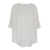 PLAIN White Relaxed U Neck Blouse in Fabric Woman WHITE