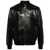 Versace Versace Leather Bomber Jacket BLACK