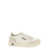 AUTRY 'Medalist' Beige and White Low Top Sneakers with Logo Detail in Leather Man WHITE