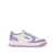 AUTRY Autry Low Medalist Bicolor Leather Sneakers BIANCO E LILLA