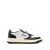 AUTRY 'Medalist' White and Black Low Top Sneakers with Logo Patch in Leather Woman WHITE