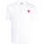 Comme des Garçons Comme Des Garçons Play T-Shirts WHITE