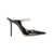 Jimmy Choo Black Pumps With Crystal Strap In Patent Leather Woman BLACK