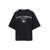 Dolce & Gabbana Black Oversized T-Shirt With Logo Lettering Print In Cotton Woman BLACK