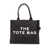 Marc Jacobs 'The Large Tote' Black Tote Bag With Contrasting Logo Print In Cotton Black Woman BLACK
