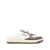 AUTRY Autry Low 'Medalist' Leather Panelled Mules BIANCO E MARRONE