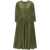 Max Mara 'S MAX MARA Cotton and silk blend midi dress GREEN