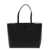 Tory Burch 'McGraw' Black Tote Bag wit Double T Detail in Grainy Leather Woman BLACK