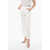Fabiana Filippi Single-Pleated Jacquard Linen Chinos Pants White