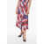 Marni Flaminia Veronesi Flared Midi Skirt With Paint-Effect Print Multicolor