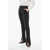 Off-White Flare Fit Corporate Pants With Bottom Slits Black