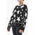 Stella McCartney Crew Neck Stars Sweater With Silk Details Black