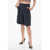 Dior Single-Pleated Wool Blend Midi Shorts Blue