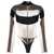 MUGLER Mugler Illusion Bodysuit With Semi-Transparent Details BLACK