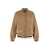 Hugo Boss BOSS WOOL BOMBER JACKET WITH PATCH BROWN