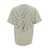 M44 LABEL GROUP Beige T-Shirt With Logo Embroidery And Cut-Out In Cotton Man WHITE