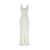 Chloe Chloé Linen Blend Silk Long Dress WHITE