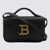 Balmain Balmain Black Leather B-Buzz Mini Crossbody Bag BLACK