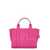 Marc Jacobs MARC JACOBS THE LEATHER SMALL TOTE BAG FUCHSIA