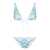 MISSONI BEACHWEAR MISSONI Triangle bikini set BLUE