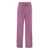 Peserico PESERICO Linen trousers with side fringes PINK
