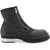 GUIDI Leather Double-Zip Ankle Boots BLACK