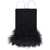 THE ATTICO The Attico Fujiko Feather Trimmed Mini Dress BLACK
