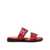 Ganni Ganni "Buckle Two-Strap" Sandals RED