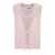 Ganni GANNI PINK SLEEVELESS CARDIGAN WITH BOWS Pink