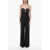 Stella McCartney Flax Blend Jumpsuit With Brodarie Anglaise Detail Black