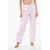 Burberry Cotton Blend Cargo Pants With Removable Details Pink