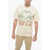 Market Smiley Printed Cotton Crew-Neck T-Shirt Beige