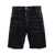 DSQUARED2 'Marine' Black Bermuda Shorts with Logo Patch in Stretch Cotton Denim Man BLACK