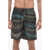 Marcelo Burlon Printed Feathers Swimshorts With Drawstring Green