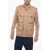Peserico Cotton Blend Saharan Overshirt With Front Zip Beige